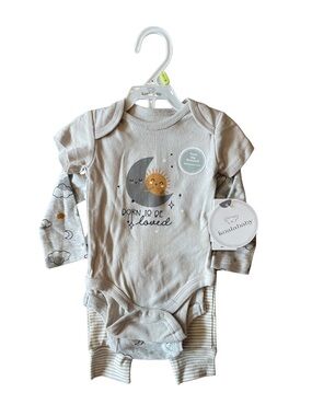 NWT Koalababy Neutral Bodysuit Set - Gray & Cream